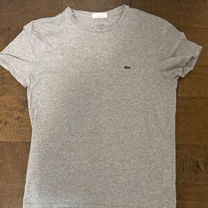 Lacoste Men's Light Gray Short Sleeve Tee